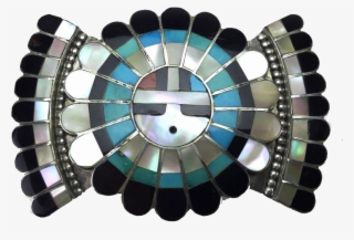 Jose & Dora Massie Zuni Sunface Silver Belt Buckle - Circle #8784462 Jose & Dora Massie Zuni Sunface Silver Belt Buckle - Circle #8784462