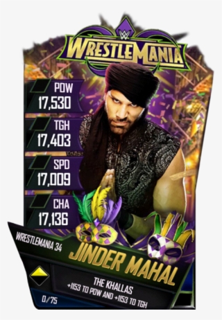 Jindermahal S4 19 Wrestlemania34 - Wrestlemania 34 Card Wwe Supercard #8784709