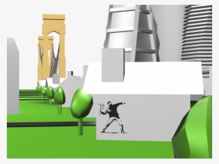 Small Village In Nowhere - Banksy Graffiti #8785408