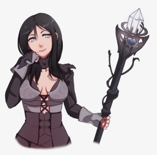 Waist Up Commission For A Black Desert Online Witch - Cartoon #8785712