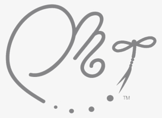 Logo White Transparent Large Padding M Logo Gray Stroke - Calligraphy #8786318