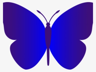 Indigo Clipart Light Pink Butterfly - Simple Clip Art Butterfly #8787122