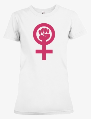 Women's Power Symbol Cotton T Shirt - Woman Symbol #8787252