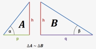A Hypotenuse Is Splitting The Right Triangle Into Two - Number #8787500
