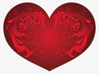 Free Png Red Heart And Ornamentspicture Png - Heart #8787665