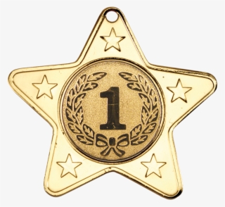 Gold 50mm Star Shaped Medal #8789334