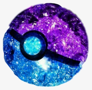 Glitter Sticker By Anya - Galaxy Pokeball #8789338