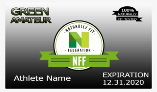 Nff Amateur Membership Card 1 - Graphic Design #8789495