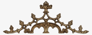 Gothic Gold Ornaments Png #8789577