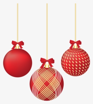 0, - Christmas Red Ornaments Png #8789690