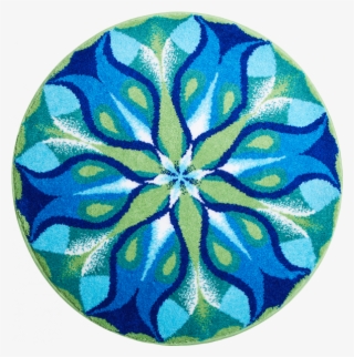 Mandala Silent Glow, Blue-green Mandala Silent Glow, - Mandala Green And Blue #8792489