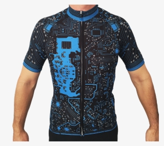 Boutique Cycling Jersey With Unique Circuit Board Design - Man #8792570