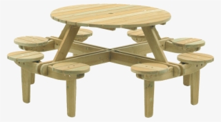8 Seater Wooden Picnic Table #8792822