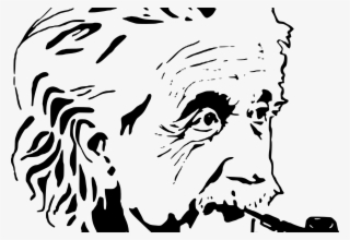 Png Transparent Library Quotes By Albert Einsteinriddle - Albert Einstein Stencil Art #8792940