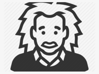 White Hair Clipart Albert Einstein - Einstein Icon Transparent Background #8793142
