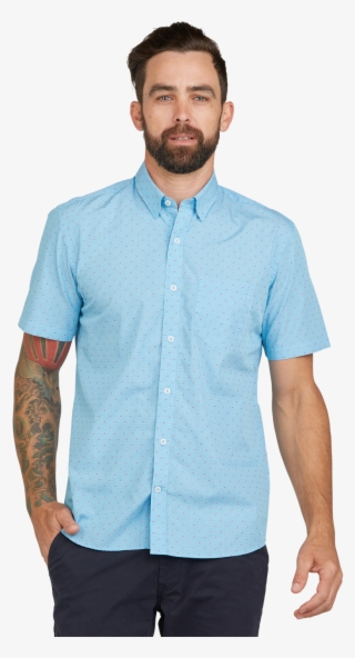 Get The Steelband Dobby Shirt In Blue Online - Gentleman #8793217