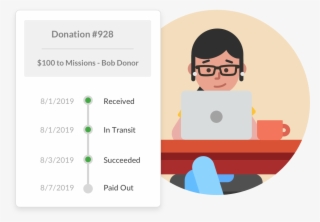 Zoom In On The Details Of Individual Donations To Learn - Cartoon #8794682