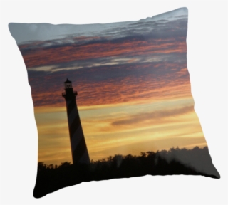 Cape Hatteras Lighthouse At Sunset - Cushion #8795404