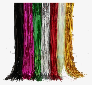 Metallic Streamers Curtain - Glitter Curtain Background #8795508