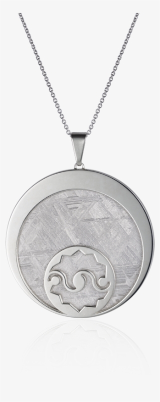 Meteorite Crop Circle Crescent Moon Pendant In Silver - Locket #8797696 Meteorite Crop Circle Crescent Moon Pendant In Silver - Locket #8797696