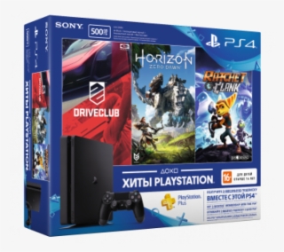 Ps719899464 Ps4 Slim 500gb Driveclub Horizon Zero Dawn - Gears Of War Ps4 #8798201