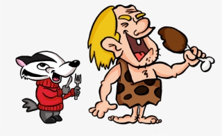 Badger-caveman - Clip Art #8798309