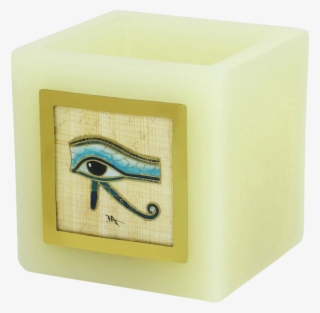 Painted Brass Eye Of Horus On Papyrus Paper - Serpent #8798860