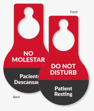 Do Not Disturb Patient Resting Door Hang Tag - Sign #8798944