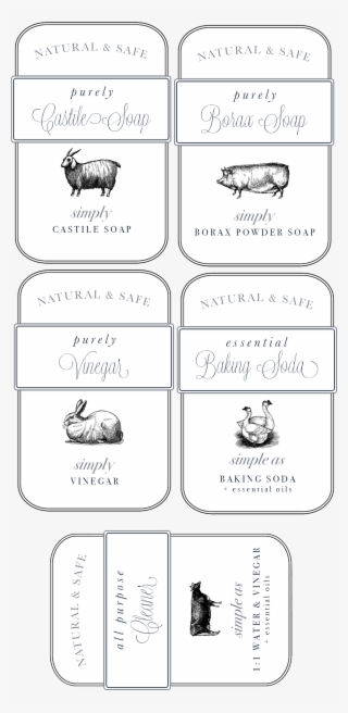 Download The Labels For Free - Natural Cleaning Products Labels #8799391