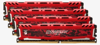 Image For Ballistix Sport Lt Red 32gb Kit Ddr4-3000 - Ballistix 2400 Red #8799430