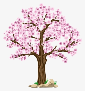 Images Cherry Blossom Clip Art Digital Pink Tree Clipart - Four Seasons Tree Clipart #880604