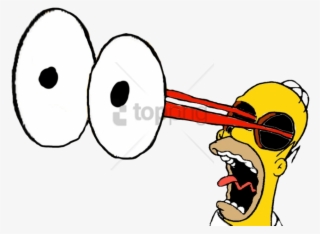 Homer Simpson's Eyes Popping Out By Darthraner83 On - Eyes Popping Out Transparent #881112