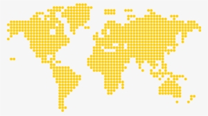 Yellow Dots Png Png Royalty Free Library - World Map Dot Png #881303