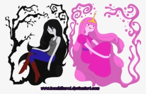 Marceline And Bubblegum Princess By Tsuchikuroi-d4wyky8 - Princess Bubblegum And Marceline Png #881676