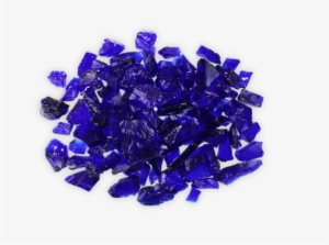 Blueberry Fireglass Fire Gear Outdoors Fireboulder - Dark Blue Fire Pit Glass, 1/2" - Firegear #882433