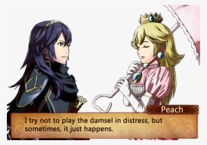 Probably A Bad Idea To Bring Her Into Fire Emblem, - Lucina And Peach #883217