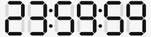 Digital Clock Numbers Png #883359