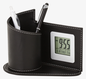 Digital Clock With Pen Holder Bd0041 - Digital Clock With Pen Stand #883921