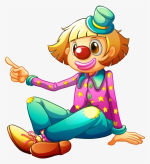 19 Joker Clip Black And White Cloun Huge Freebie Download - Cartoon Clown Sitting Down #883926