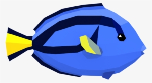 Lowpoly Colorful Reef Fished - Blue Tang - Free Transparent PNG ...