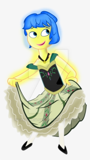 Inside Out's Joy As Coronation Anna By Cartuneslover16-d8rp2ho - Anna Inside Out #884704
