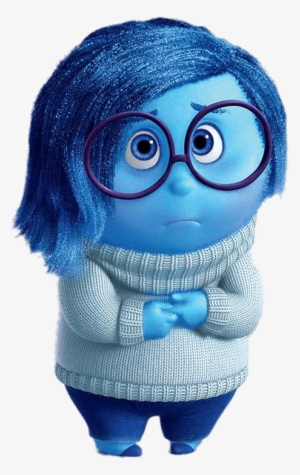 Sadness Hands Tight - Blue Character From Inside Out #884846
