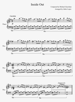Inside Out - Rise Up Piano Partitura #885051