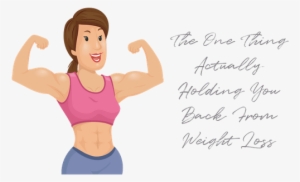 The One Thing Actually Holding You Back From Weight - Muscular Woman Cartoon #885601