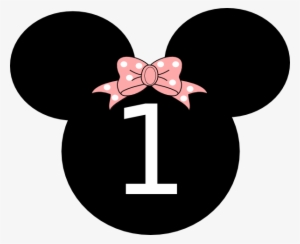 Outline Of Mickey Mouse Head - Minnie Mouse Head 1st Birthday #886228
