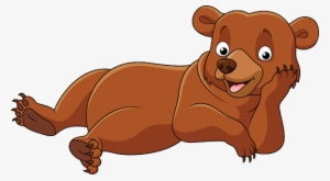 Clip Art Library Baby Bears Animal Pictures Laying - Cartoon Bear Laying Down #886413