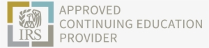 Irs Ce Provider Logo - Irs Approved Continuing Education Provider Logo #887127