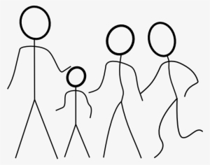 Stick Family Close Clip Art At Clker - Stick Man Family Png #887157