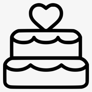 Wedding Cake - - Cake Icon White Png #888191