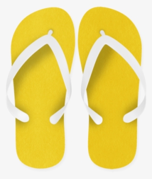 Lemon - Yellow Flip Flops Png #888286